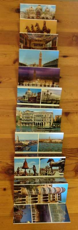 PHOTOCARD BOOKLET PHOTO CARDS x 30 VENICE ITALY KODAK EKTACHROME GONDOLA HORSES BUILDINGS BOATS.
