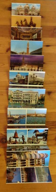 PHOTOCARD BOOKLET PHOTO CARDS x 30 VENICE ITALY KODAK EKTACHROME GONDOLA HORSES BUILDINGS BOATS.