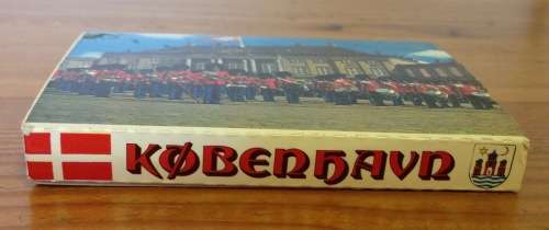 PHOTOCARD BOOKLET PHOTO CARDS x 25 COPENHAGEN DENMARK MILITARY BAND BOATS MERMAID on ROCK HORSE FLAG