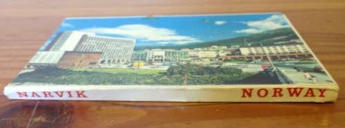 PHOTOCARD BOOKLET PHOTO CARDS x 10 NARVIK NORWAY CABLE CAR SHIPS MONUMENTS.
