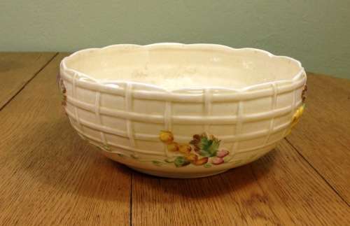 CLARICE CLIFF LARGE ROUND FRUIT BOWL NEWPORT POTTERY PATTERN 663 ENGLAND STUNNING!!