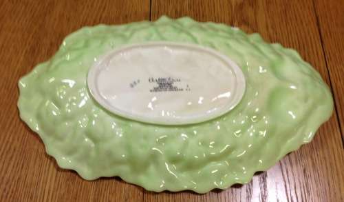 CARLTON WARE 2093 BOWL CARLTONWARE Australian Design EMBOSSED LETTUCE LEAF SHAPED with TOMATOES.