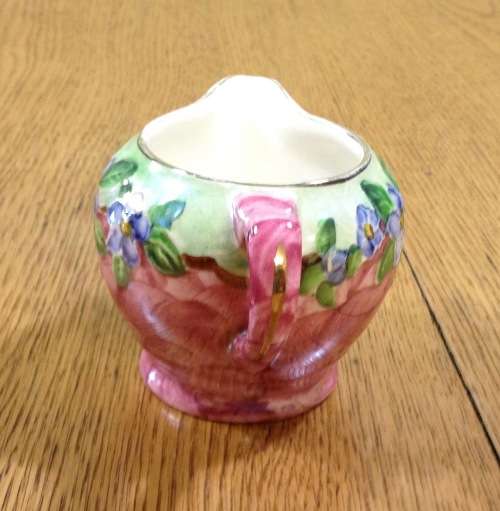 Maling Pottery LUSTRE MILK JUG Newcastle-upon-Tyne 1930`s Embossed blossom AZALEA FLOWERS
