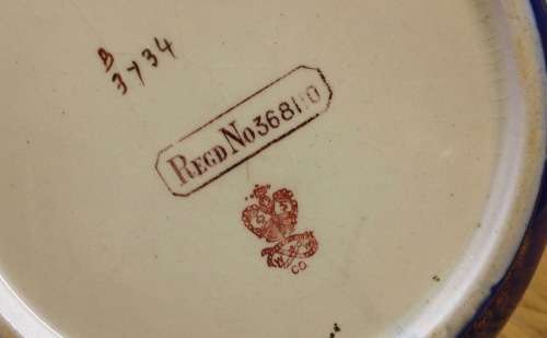 WILLIAM WOOD and Co. ENGLAND BISCUIT BARREL BLUE and WHITE EPNS LID and HANDLE SCARCE!!! READ NOTES.