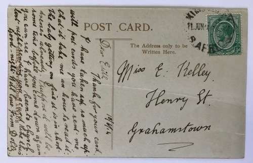 POSTCARD POST CARD CAPE TOWN 19?? UNION SOUTH AFRICA VENICE ISLAND of SAN GIORGIO CHURCH MONASTERY.
