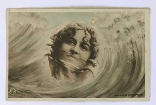 POSTCARD POST CARD UITENHAGE 1917 UNION SOUTH AFRICA MISS MARIE STUDHOLME PORTRAIT.