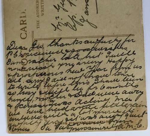 POSTCARD POST CARD UITENHAGE 1917 UNION SOUTH AFRICA MISS MARIE STUDHOLME PORTRAIT.