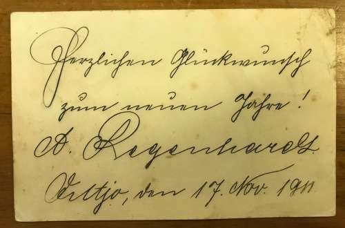 GERMAN SOUTH WEST AFRICA to GERMANY 1911 OUTJO to KOLN POSTCARD PUTZEL No. A2.