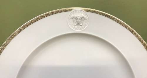 ROSENTHAL VERSACE=MEDAILLON MEANDRE D"OR=PLATE=STUDIO-LINIE=GERMANY=with RELIEF=please read notes...