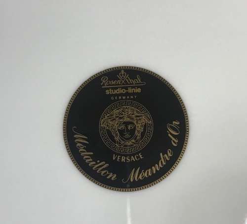 ROSENTHAL VERSACE=MEDAILLON MEANDRE D"OR=PLATE=STUDIO-LINIE=GERMANY=with RELIEF=please read notes...