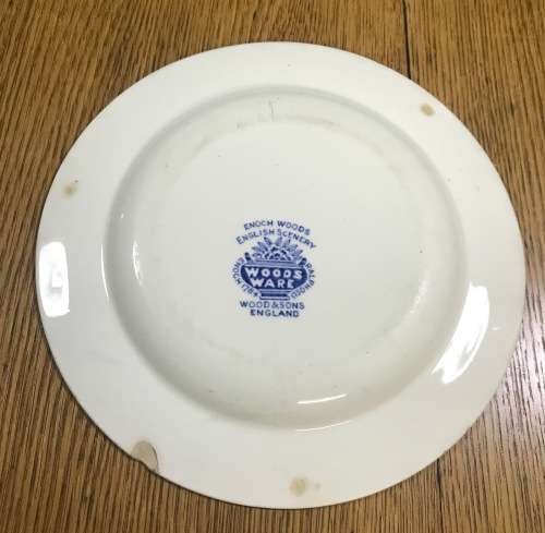 ENOCH WOODS=ENGLISH SCENERY=WOODS WARE=WOODS and SONS=ENGLAND=SIDE PLATE=Please Read Notes.....