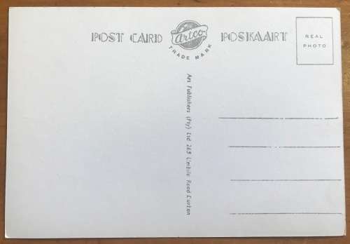 POSTCARD POST CARD BRACKENHILL FALLS KNYSNA AREA WITELSRIVIER NOETSIE RIVER BLACK + WHITE REAL PHOTO