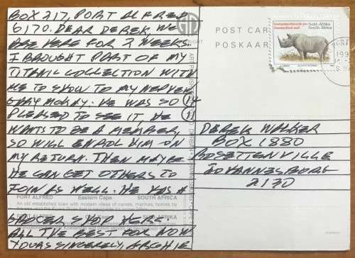 POSTCARD POST CARD PORT ALFRED KOWIE RIVER EASTERN CAPE BRIDGE BOATS LAGOON BEACH HARBOUR.