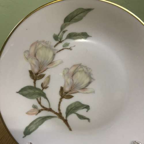 SIDE PLATE HUTSCHENREUTHER GERMANY SELB 66 BRANCH with FLOWERS STUNNING PLATE!!!!