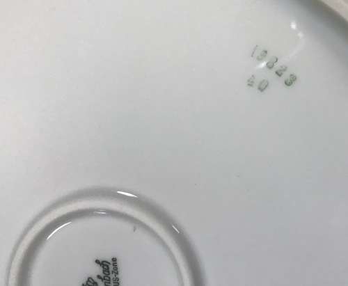 CAKE PLATE SERVING PLATTER ROUND LARGE 310mm Diameter GERMANY ESCHENBACH US ZONE FLORAL FLOWERS.