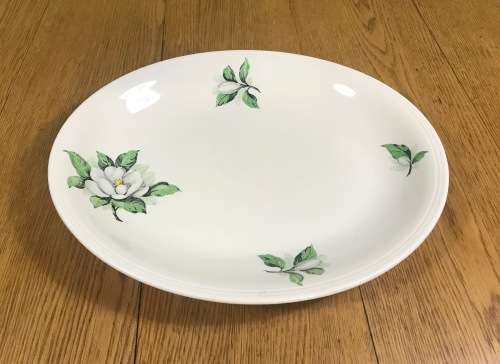 PLATTER OVAL LARGE GRINDLEY MADE in ENGLAND FLOWERS FLORAL circa 1954.