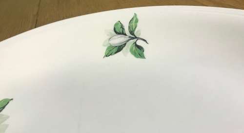 PLATTER OVAL LARGE GRINDLEY MADE in ENGLAND FLOWERS FLORAL circa 1954.
