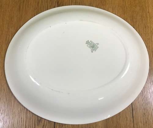 PLATTER OVAL LARGE GRINDLEY MADE in ENGLAND FLOWERS FLORAL circa 1954.
