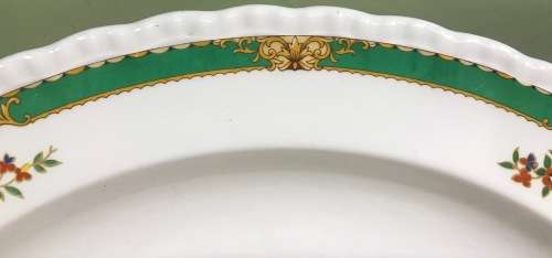 PLATTER OVAL with HANDLES LARGE GRINDLEY MADE in ENGLAND FLOWERS FLORAL 1936 - 1954.
