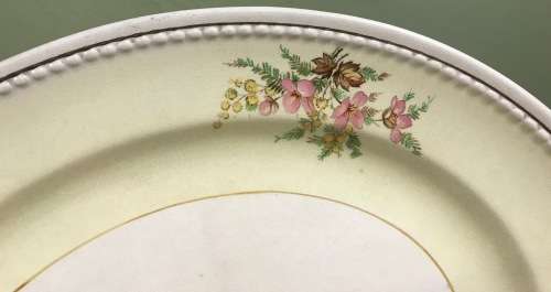 PLATTER LARGE OVAL DAVISON and SON LTD. BURSLEM MADE in ENGLAND FLOWERS FLORAL.