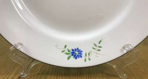 M.T.K. PORCELAIN PLATE JAPANESE? FLOWERS.