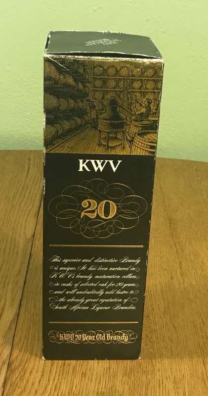 KWV 20 Year Old BRANDY box only!!! Vintage Box!!! BOX ONLY!!