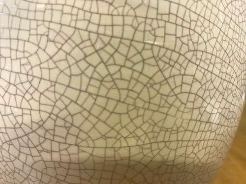 VASE LARGE SILBERDISTEL GERMANY CERAMICS CRAQUELE STYLE Ceramic Workshop Breu and Co. Gevelsberg.