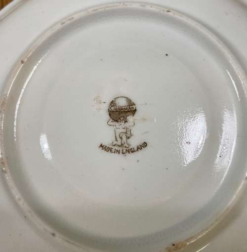 DAVID CHAPMAN and SONS=LONGTON=ENGLAND=DUO=TEA CUPand SAUCER=FOXGLOVE FLOWERS!!=Read notes please...