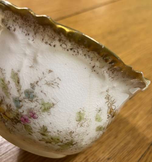 DAVID CHAPMAN and SONS=LONGTON=ENGLAND=DUO=TEA CUPand SAUCER=FOXGLOVE FLOWERS!!=Read notes please...