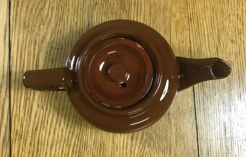 TEAPOT Vintage GIBSONS Pottery ENGLAND SMALL BROWN in colour.