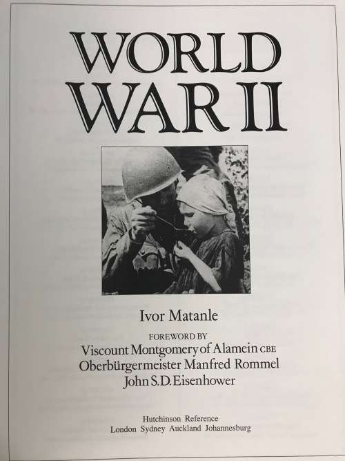 WORLD WAR 2 50th ANNIVERSARY COMMEMORATIVE EDITION IVOR MATANLE 1989 1st EDITION CHURCHILL U-BOATS.