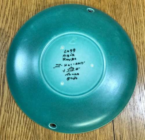 GOUDA ROYAL Zuid Holland PLATE 193mm d 1948 HF 6099 5420 ABIR PATTERN FLOWERS FLORAL UNUSUAL PLATE!!
