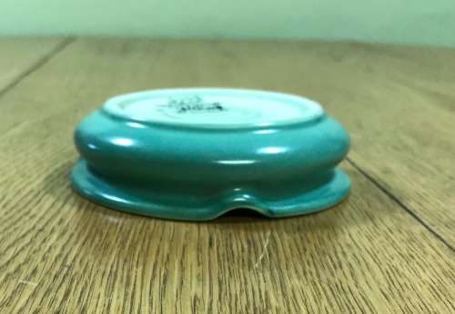 GOUDA ROYAL Zuid Holland ASHTRAY 103mm d 1955 RISA PATTERN 3432 WJ FLOWERS FLORAL SMOKERS CIGARETTES