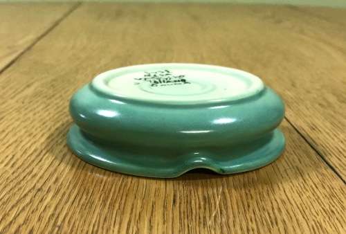 GOUDA ROYAL Zuid Holland ASHTRAY 103mm d 1955 RISA PATTERN 3432 WJ FLOWERS FLORAL SMOKERS CIGARETTES
