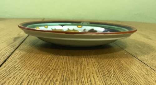 GOUDA ROYAL Zuid Holland BOWL 223mm d 1952 HJ 2965/22 5460 ?? PATTERN FLOWERS FLORAL STUNNING! LABEL