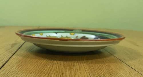 GOUDA ROYAL Zuid Holland BOWL 223mm d 1952 HJ 2965/22 5460 ?? PATTERN FLOWERS FLORAL STUNNING! LABEL