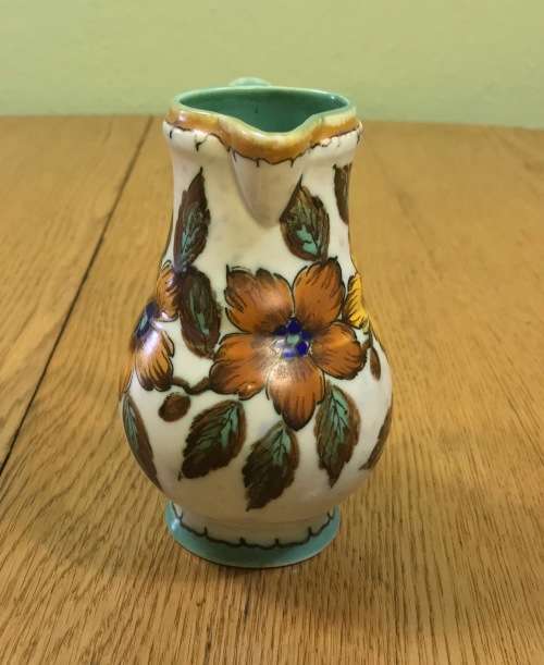 GOUDA ROYAL ZUID HOLLAND SMALL JUG PITCHER 1952? 2625 ?ANNY PATTERN FLOWERS FLORAL.