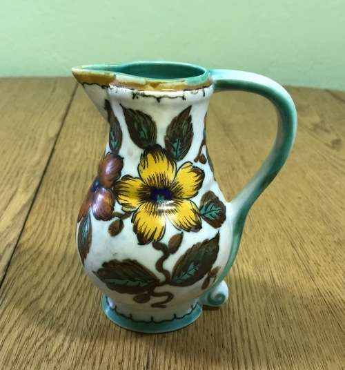 GOUDA ROYAL ZUID HOLLAND SMALL JUG PITCHER 1952? 2625 ?ANNY PATTERN FLOWERS FLORAL.