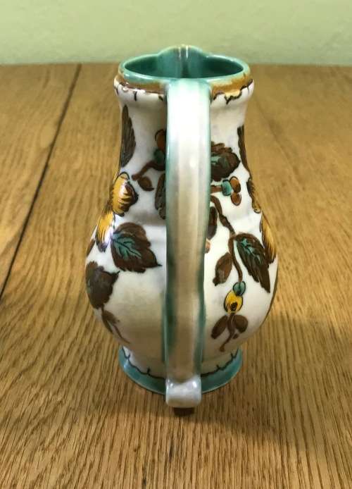 GOUDA ROYAL ZUID HOLLAND SMALL JUG PITCHER 1952? 2625 ?ANNY PATTERN FLOWERS FLORAL.