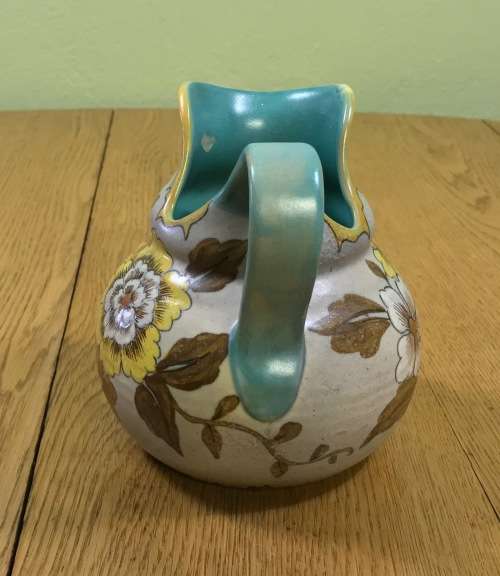 GOUDA HOLLAND JUG PITCHER 2544 DENA PATTERN 4227 FLOWERS FLORAL Please read notes....