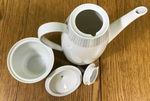 ARZBERG COFFEE SET 17piece DEMITASSE EXPRESSO 212 GOLDENE MEDAILLE XI. TRIENNALE MAILAND 1957 9988.