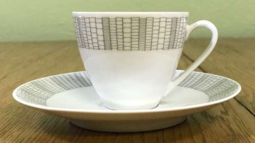 ARZBERG COFFEE SET 17piece DEMITASSE EXPRESSO 212 GOLDENE MEDAILLE XI. TRIENNALE MAILAND 1957 9988.