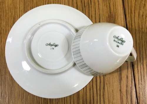 ARZBERG COFFEE SET 17piece DEMITASSE EXPRESSO 212 GOLDENE MEDAILLE XI. TRIENNALE MAILAND 1957 9988.