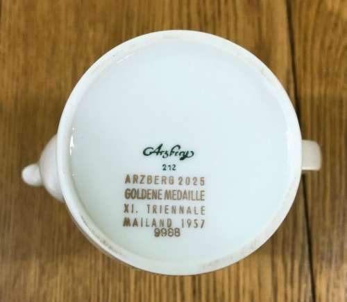 ARZBERG COFFEE SET 17piece DEMITASSE EXPRESSO 212 GOLDENE MEDAILLE XI. TRIENNALE MAILAND 1957 9988.