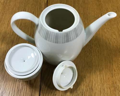 ARZBERG TEA SERVICE 24 piece 212 GOLDENE MEDAILLE XI. TRIENNALE MAILAND 1957 9988 UNUSUAL + STUNNING