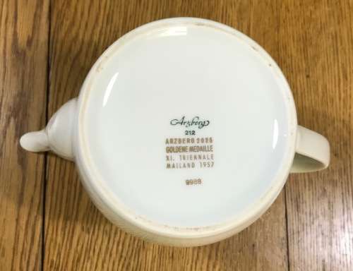 ARZBERG TEA SERVICE 24 piece 212 GOLDENE MEDAILLE XI. TRIENNALE MAILAND 1957 9988 UNUSUAL + STUNNING