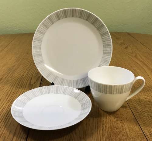 ARZBERG TEA SERVICE 24 piece 212 GOLDENE MEDAILLE XI. TRIENNALE MAILAND 1957 9988 UNUSUAL + STUNNING