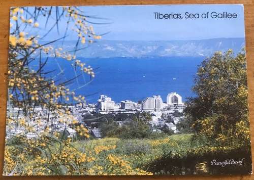 POSTCARD POST CARD ISRAEL TIBERIAS SEA of GALILEE.