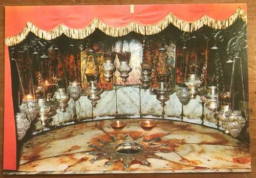 POSTCARDS x 6 POST CARDS ISRAEL BETHLEHEM CHURCH OF NATIVITY BASILICA THE STAR THE CITY.