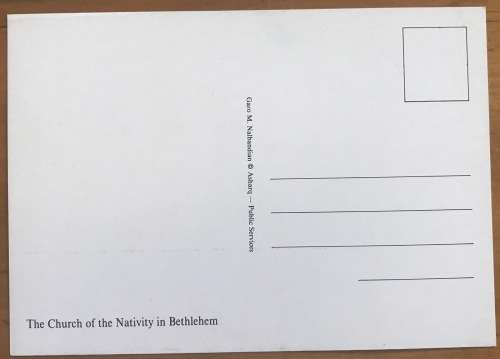 POSTCARDS x 6 POST CARDS ISRAEL BETHLEHEM CHURCH OF NATIVITY BASILICA THE STAR THE CITY.